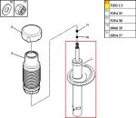 5208C3-Amortecedor Dianteiro - Lado Direito
