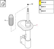 5202CZ-Amortecedor Dianteiro - Lado Direito