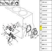 133979-Anel Oring da flange do coletor de agua