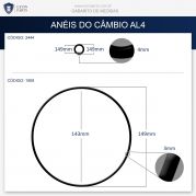 221916-Anel Oring de Vedacao do Bloco Hidraulico do Cambio Automatico AL4