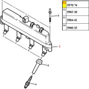 507074-Bobina de Ignicao - Conector Preto