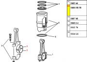 0113F2-Bronzina de Mancal - Medida STD (Bloco motor Aluminio - Trava Larga)