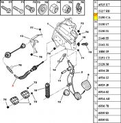 2150AJ-Cabo de Embreagem - (1998>2003) Regulagem Manual / ponta de plastico