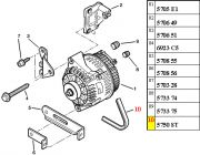 5750ST-Correia do Alternador S/AR / MODELO 91>96 Medidas 10x710