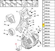 5750ZH-Correia do Alternador / Medida 6PK-1700 (COM AR E DH)