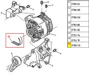 5750WZ-Correia do Alternador / Medida 6Pk-1075