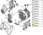 5750YY-Correia do Alternador / 6Pk-1660 (COM AR E DH)