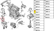 184472-Coxim do Motor - Lado Direito/ Pera Grande