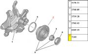 374887-Cubo com Rolamento Traseiro - Com ABS - Sensor Magnetico