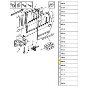 FAIXA DA COLUNA DA PORTA LADO DIREITO - PEUGEOT | 8665E5