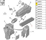 1444PT-Filtro de Ar - Medida 425x95x59mm