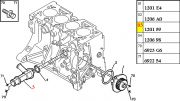 120159-Flange Coletor de agua (bloco do motor)