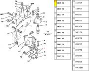 180608-Garfo Suporte do Coxim Refil do Motor - 65/70mm