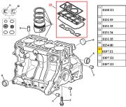 0197Z1-Jogo de Junta do Motor - Sem Retentor