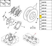 443920-Kit do Reparo da Pinca Dianteira - Pino