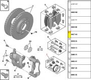 4427A3-Kit Reparo do Cilindro da Pinca dianteiro