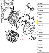 430862-Kit Reparo Molas de Freio Traseiro - Sistema Bendix/ Patins