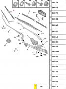 Palheta Limpador Parabrisa dianteira 18" peugeot 106 205 306 citroen c3 12/... c3 .../12 xantia xsara zx TRX18