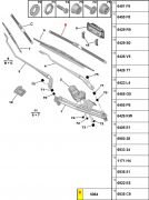 Palheta Limpador Parabrisa dianteira 22" peugeot 306 405 605 Partner Citroen Berlingo C3 Xantia Xsara ZX TRX22