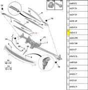 Palheta Limpador Parabrisa dianteira Peugeot 806 Citroen C8 6426LT