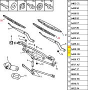 Jogo de Palheta limpador Parabrisa dianteira 18"/20" (ferro) Peugeot 106 1994 a 2001