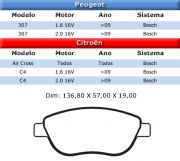 1613704080-Pastilha de Freio Dianteiro - Sistema Teves