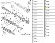 2317E1-Rolamento do Camdio - Eixo Traseiro Secundario com 2 Canaletas/ Medida 22x57x17