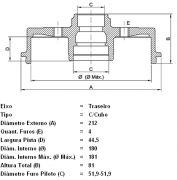 424732-Tambor de Freio - Com ABS