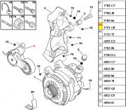 5751G8-Tensionador da Correia do Alternador