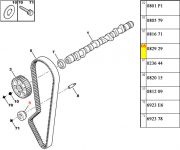 082935-Tensor Movel da Correia Dentada/ Medida 58x29x12 (VERSOES ATE 2000)