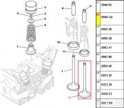 0949A6-Valvula de Escape - (Medida 45. 105,80 x 29,60 x 5,97)